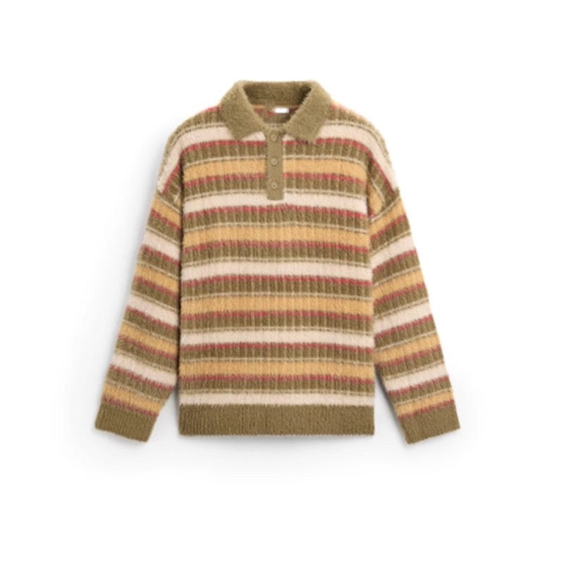 Bright Striped Mohair Sweater