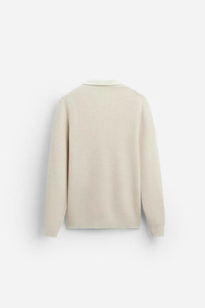 Basic Knit Zip Sweater