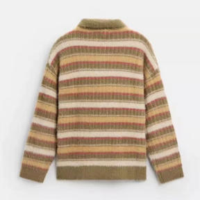 Bright Striped Mohair Sweater