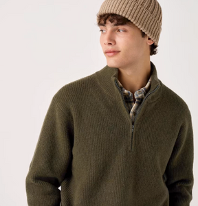 Old Knit Zip Sweater